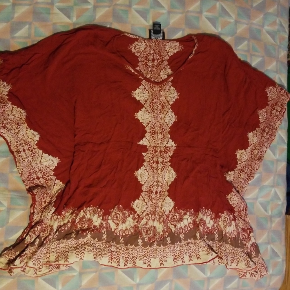 Red butterfly dress
